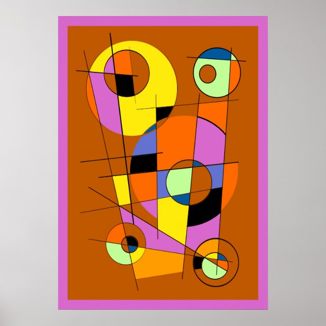 Affiche Abstrait #937 (Devant)