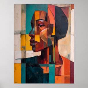 Affiche Abstrait africain