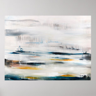 Affiche Abstrait arrière - plan de peinture moderne. Conte