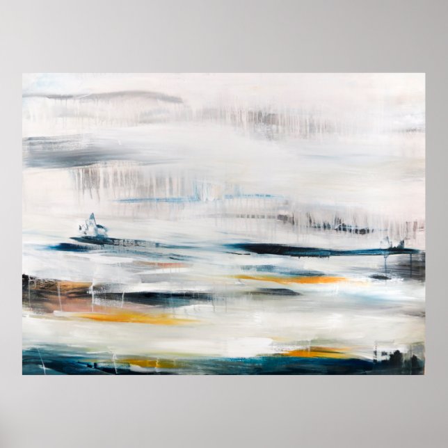 Affiche Abstrait arrière - plan de peinture moderne. Conte (Devant)