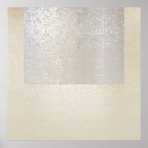 Affiche Abstrait Art moderne géométrique Cyber binaire géo