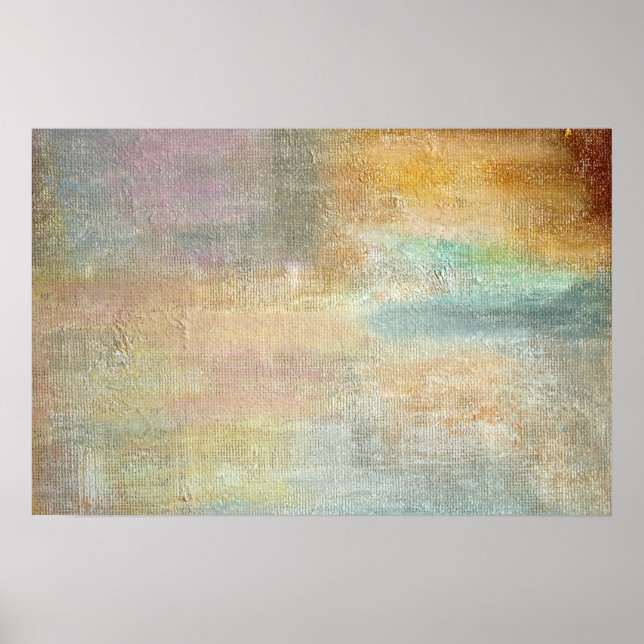 Affiche Abstrait Automnal Moderne Artistique (Devant)