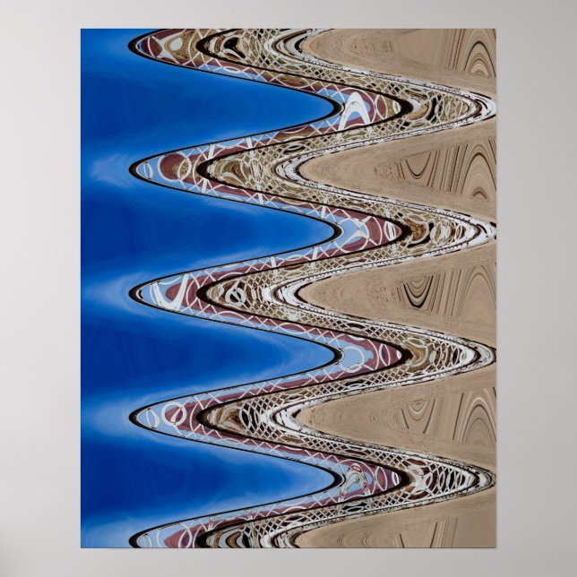 Affiche Abstrait blanc de clôture, 2018 | Images SVP (Devant)