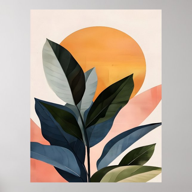 Affiche Abstrait Boho Moderne Clip Art Imprimable Bundle - (Devant)