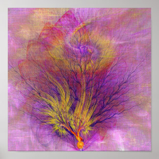 Affiche Abstrait - Bush en feu - Art Carré