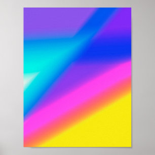 Affiche Abstrait coloré minimal modifiable ajouter votre t