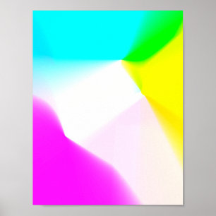 Affiche Abstrait coloré minimal modifiable ajouter votre t