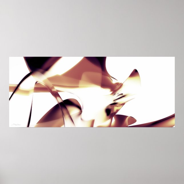 Affiche Abstrait.Courbes (Devant)