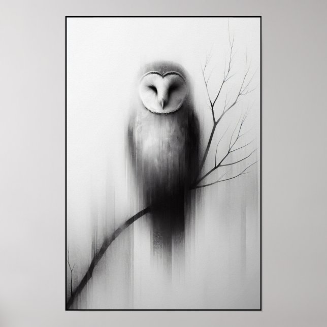 Affiche Abstrait de l'observateur silencieux (Devant)