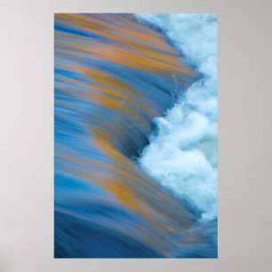 Affiche Abstrait d'eau bleue, Canada