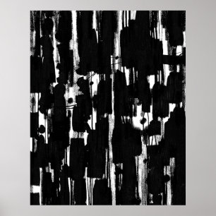 Affiche Abstrait en noir