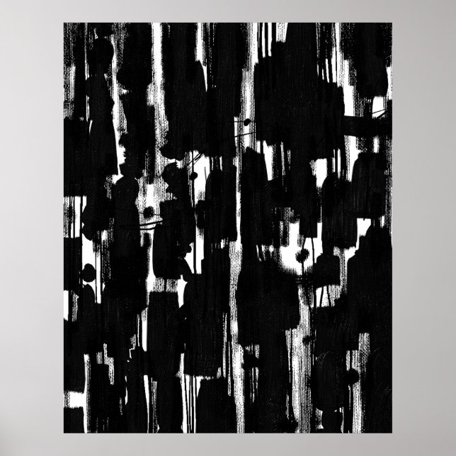 Affiche Abstrait en noir (Devant)