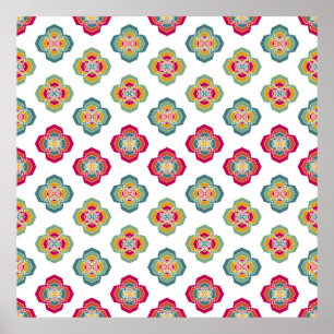 Affiche Abstrait  Floral Arrière - plan, textu de surface