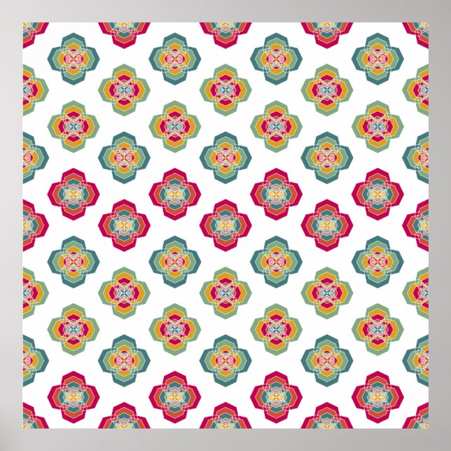 Affiche Abstrait  Floral Arrière - plan, textu de surface (Devant)