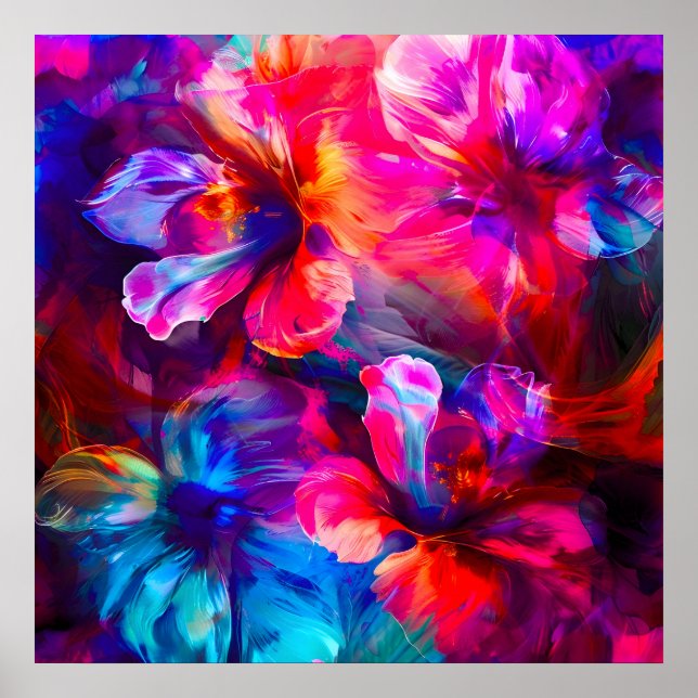 Affiche Abstrait Garden Bloom (Devant)