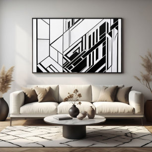 Affiche Abstrait Géométrique Moderne