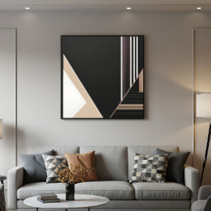 Affiche Abstrait Géométrique Moderne Minimaliste