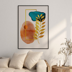 Affiche Abstrait Géométrique Moderne Minimaliste de Milieu