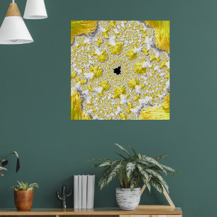 Affiche Abstrait Gold Fractal