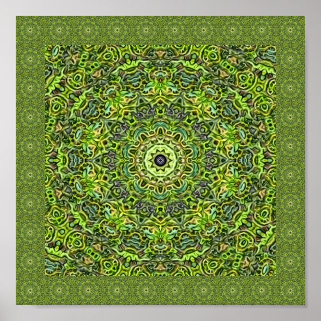 Affiche Abstrait Green Delight (Devant)