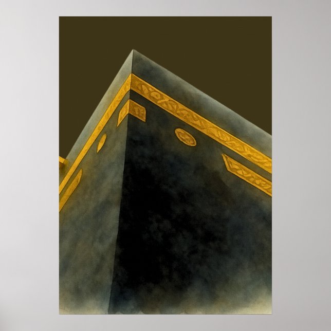 Affiche Abstrait islamique La Mecque (Devant)