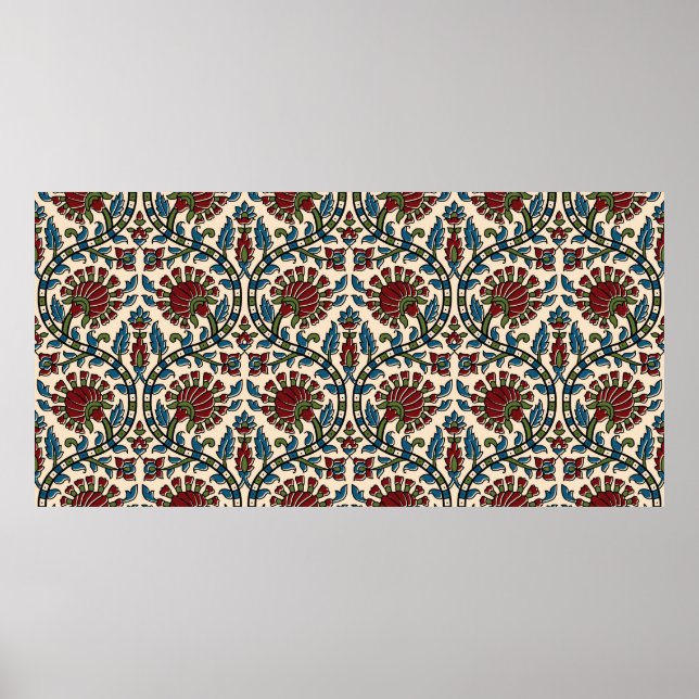 Affiche abstrait main maxi imprimer design arrière - plan (Devant)