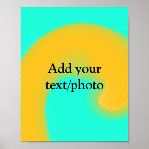Affiche Abstrait minimal coloré modifiable ajoutez votre t