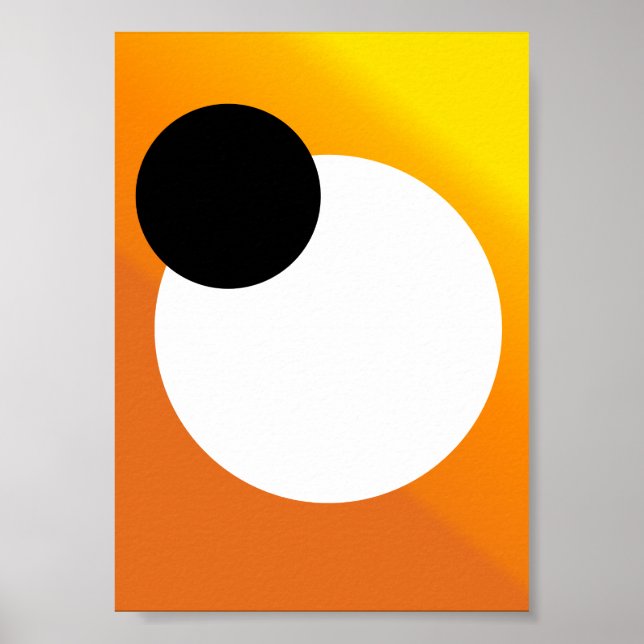 Affiche Abstrait minimaliste "convergence astrale" (Devant)