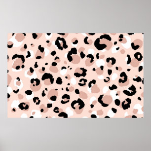 Affiche Abstrait moderne léopard sans couture motif. Amima