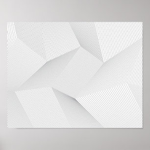 Affiche Abstrait, moderne, simple, dynamique motif de lign