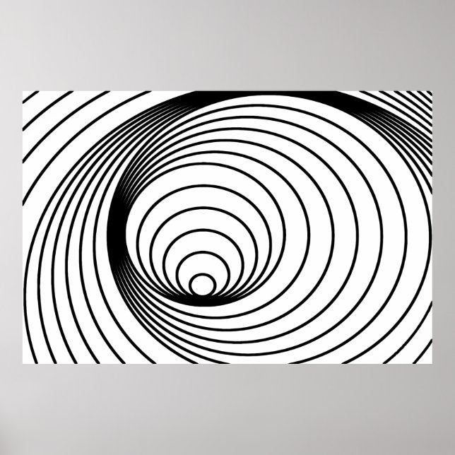 Affiche Abstrait Motif Spiral Fingerpint de Dieu (Devant)