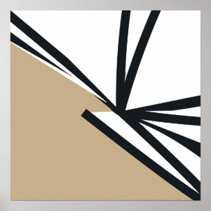 Affiche Abstrait neutre moderne