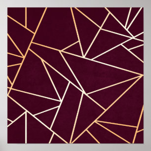 Affiche Abstrait rouge