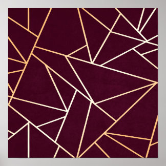 Affiche Abstrait rouge