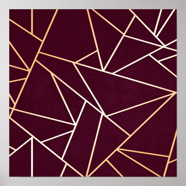 Affiche Abstrait rouge (Devant)