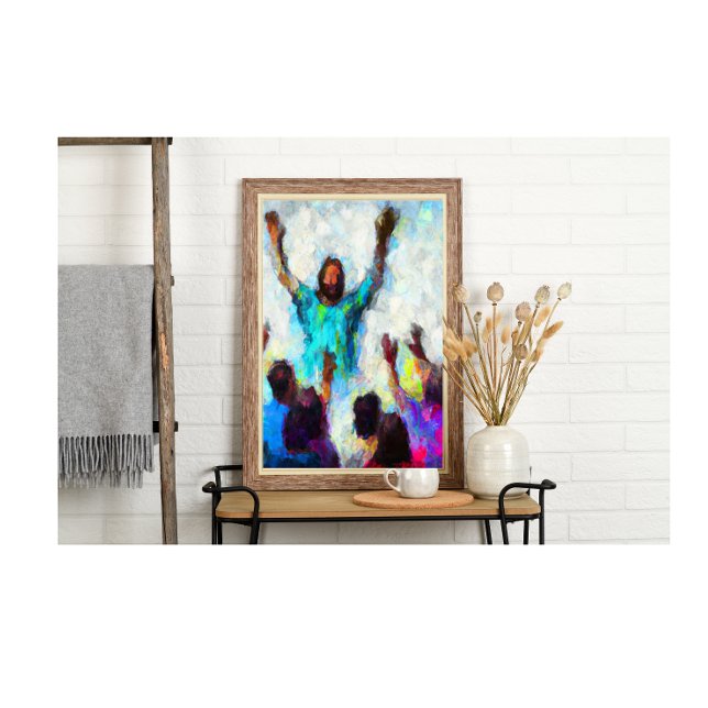 Affiche Abstrait Seigneur Nous Avons Besoin De Vous Mainte (Créateur téléchargé)