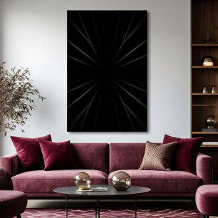Affiche Abstrait sombre radial