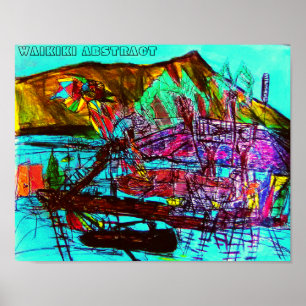 Affiche Abstrait WAIKIKI
