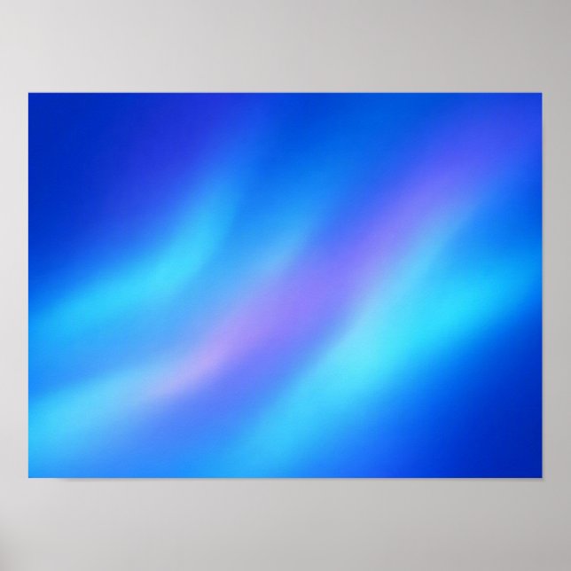 Affiche Abstraite avec Dégradé Bleu Cyan Violet Rê (Devant)