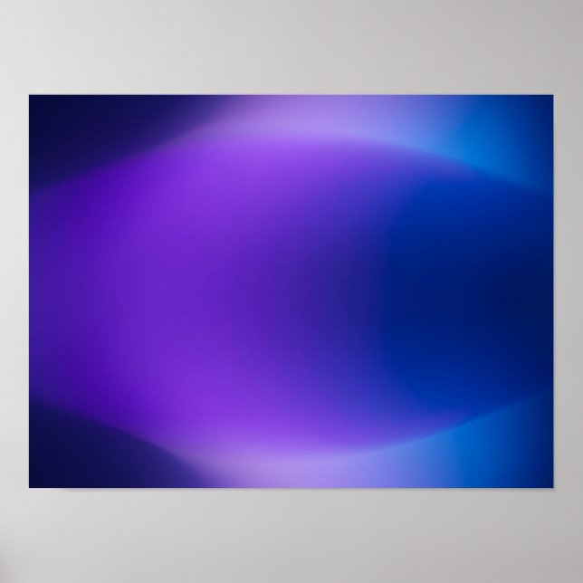 Affiche Abstraite avec Dégradé de Bleu Violet Lumi (Devant)
