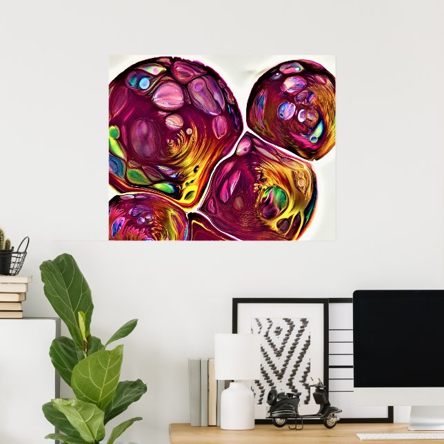 Affiche Abstraite Color Study 219, (Bureau à domicile)