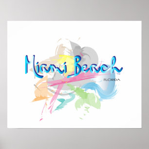 Affiche Abstraite de l'Art numérique de l'expressi