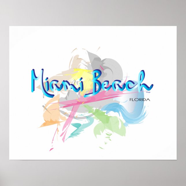 Affiche Abstraite de l'Art numérique de l'expressi (Devant)