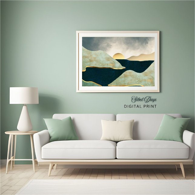Affiche Abstraite du paysage (Créateur téléchargé)