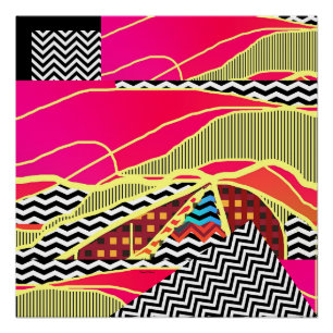 Affiche Abstraite du paysage