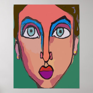 Affiche Abstraite face, Nancy 5