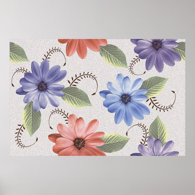 Affiche abstraite maison décorative peinture à l'huile de  (Devant)