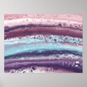 Affiche Abstraite peinture murale acrylique