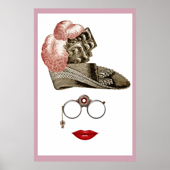 affiche abstraite steampunk victorienne FROM 14.99 (Devant)