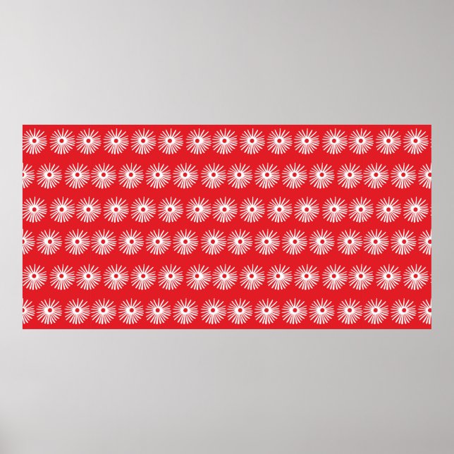 Affiche Abstraite texture florale noire et blanche transpa (Devant)